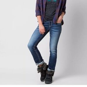 Antique Rivet Heavy Stitch Whiskered Jeans Sz 30